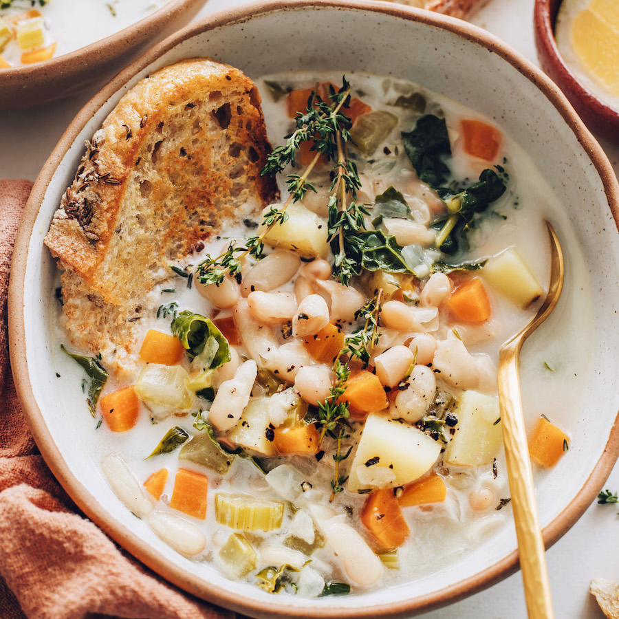 Vegan Garden Vegetable & White Bean Soup
