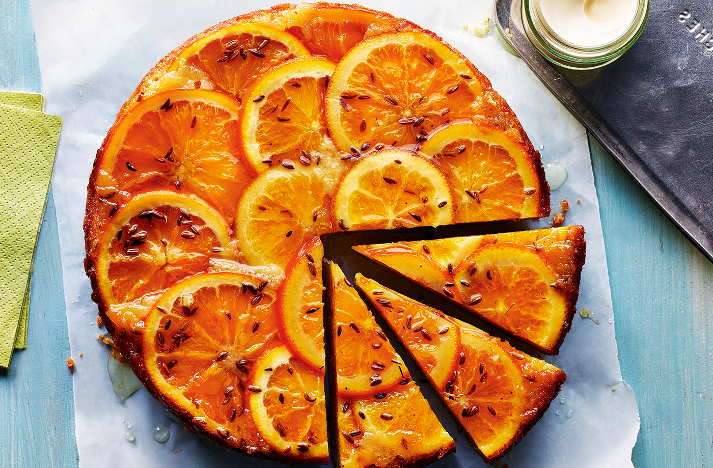 Orange-Infused Fennel Tart with Aperol Crust