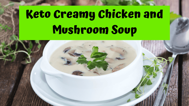 Herbed Keto Chicken & Mushroom Soup