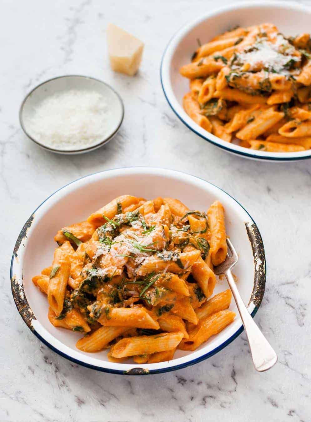 Creamy Rosemary & Sun-Dried Tomato Pasta