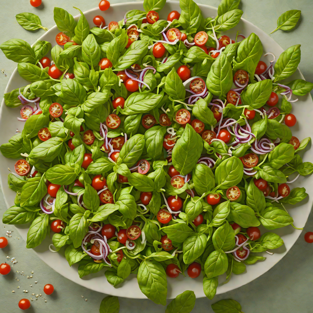 Invisible Basil Leaf Salad