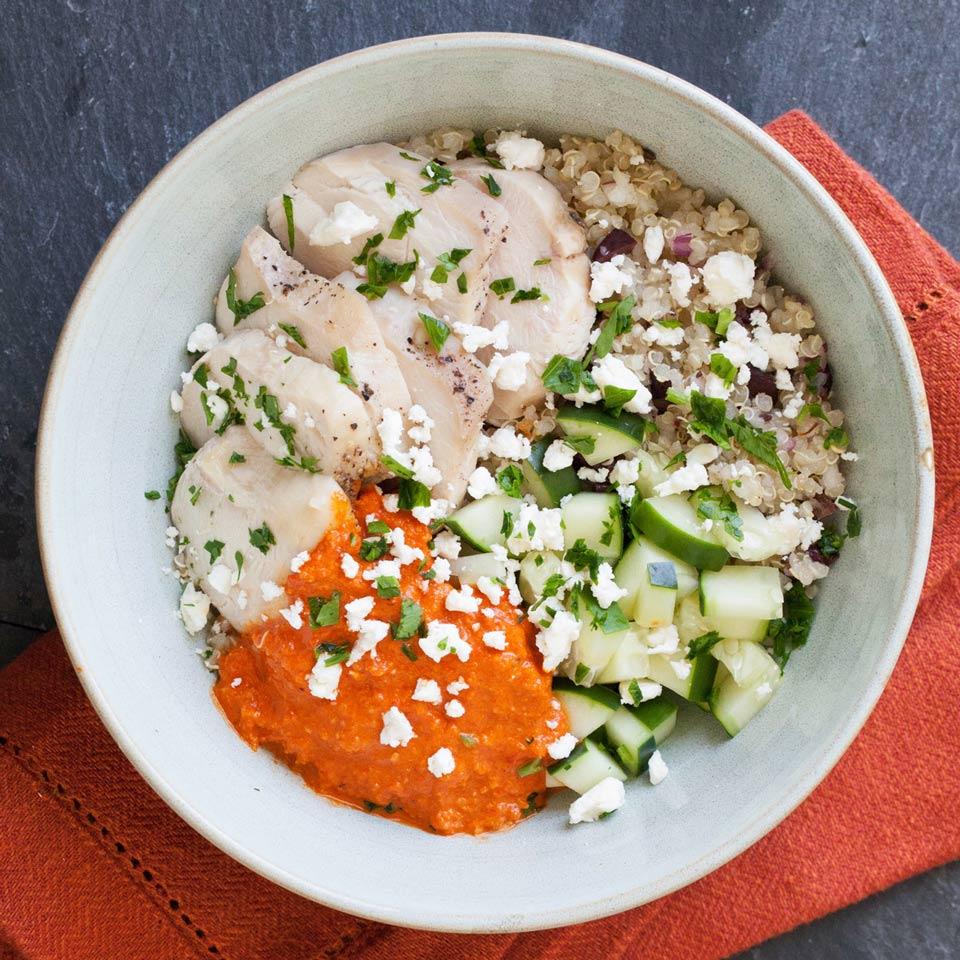 Sheet Pan Mediterranean Quinoa Bowl