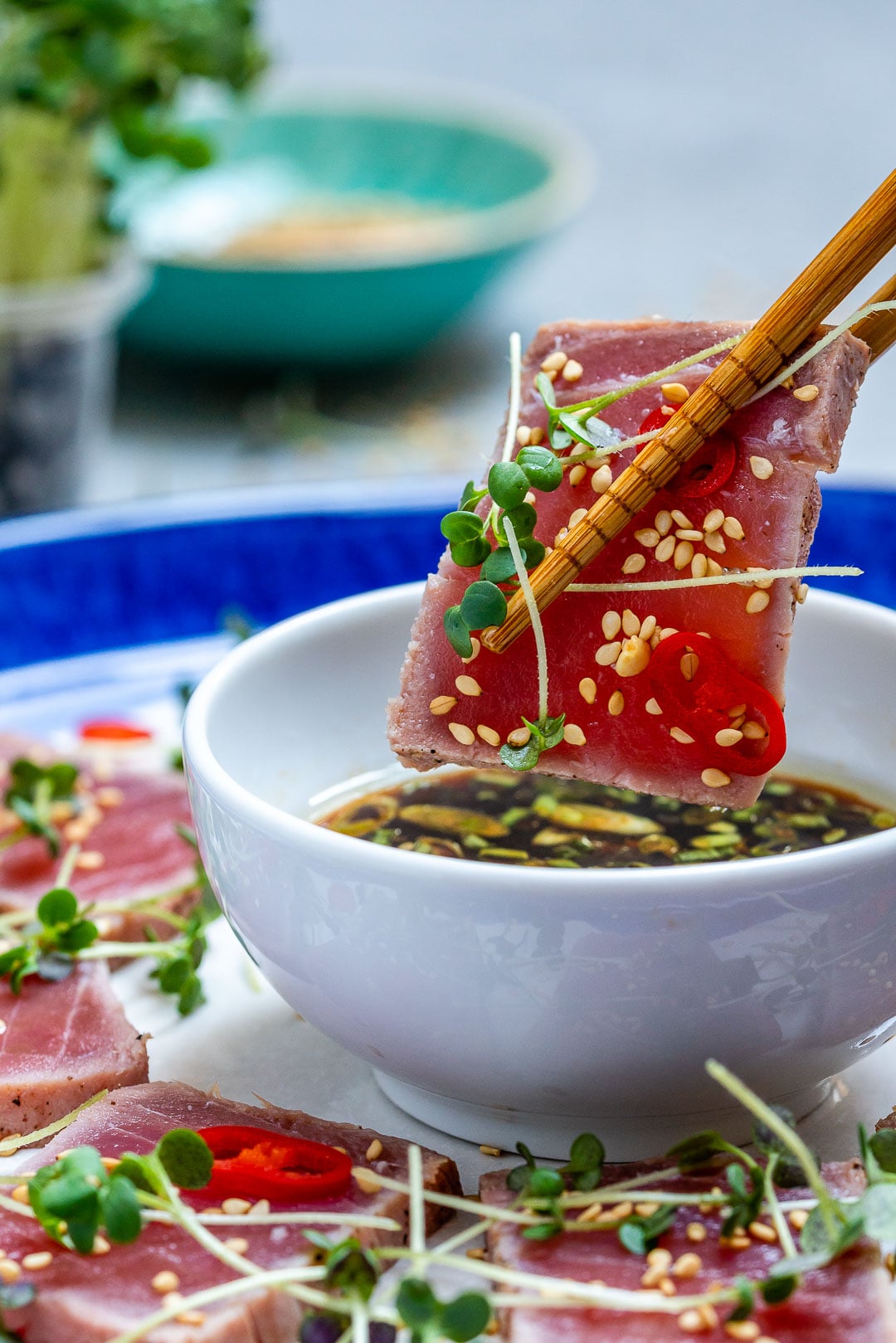 TTL Fresh Tuna Tataki with Sesame-Lime Glaze