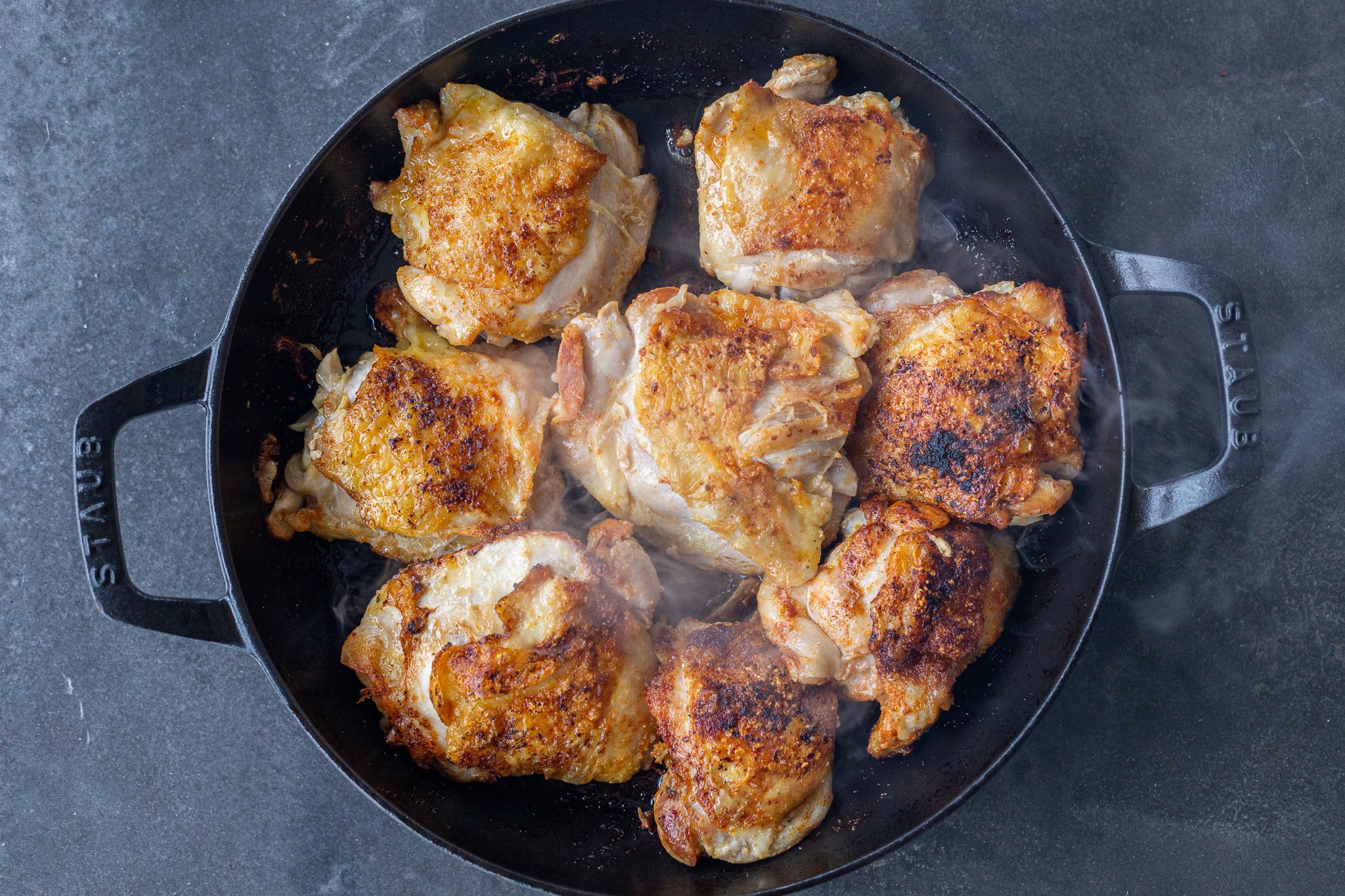 Best Chicken in the World Pan-Seared Chicken Thighs