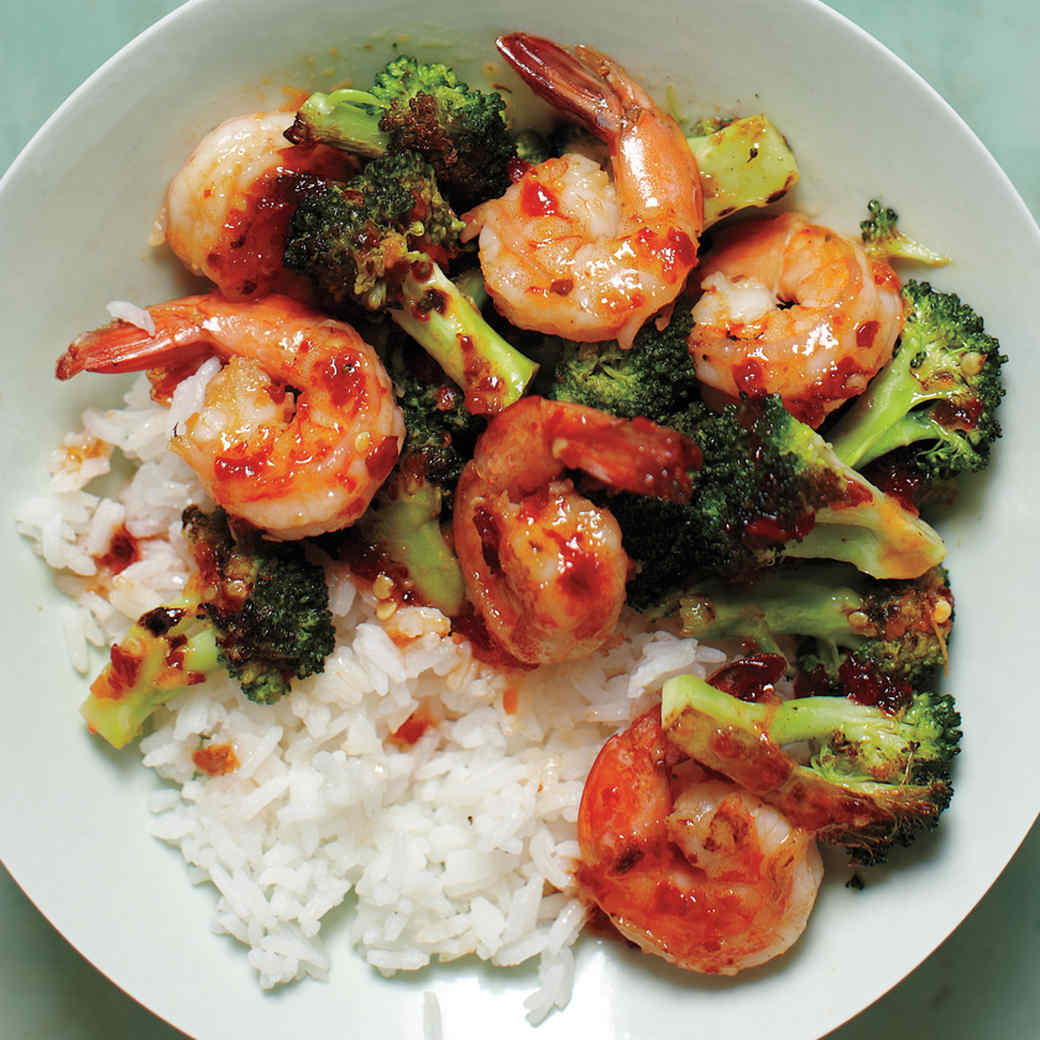 Asian-Style Ginger-Soy Shrimp & Broccoli Stir-Fry