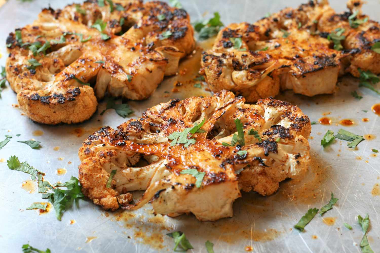 Mango Coconut Cauliflower 'Steaks' with Lemongrass