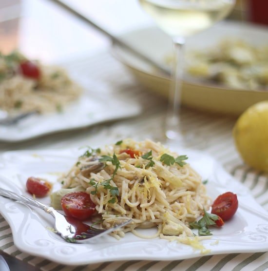 Sun-Drenched Lemon Herb Pasta with Cherry Tomatoes