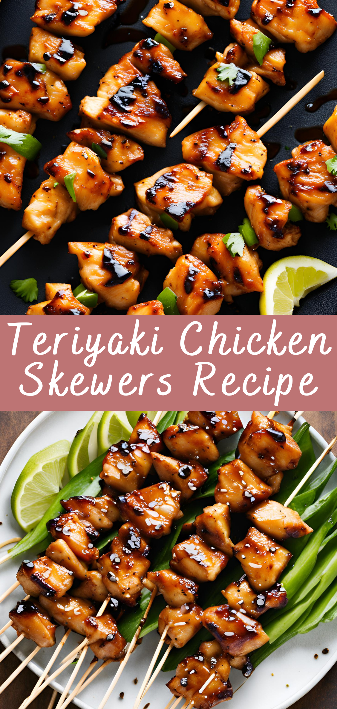 Tiki Glazed Teriyaki Chicken Skewers
