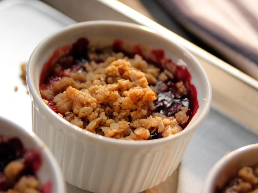 Retro Berry Compote Parfaits with Almond Crumble