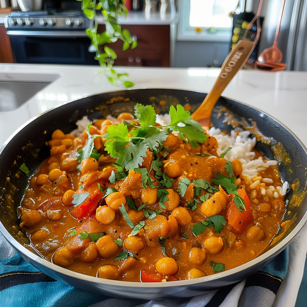 Zero-Waste Chickpea Curry