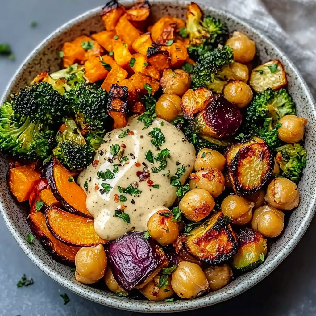 Smoky Maple-Roasted Chickpea Bowls