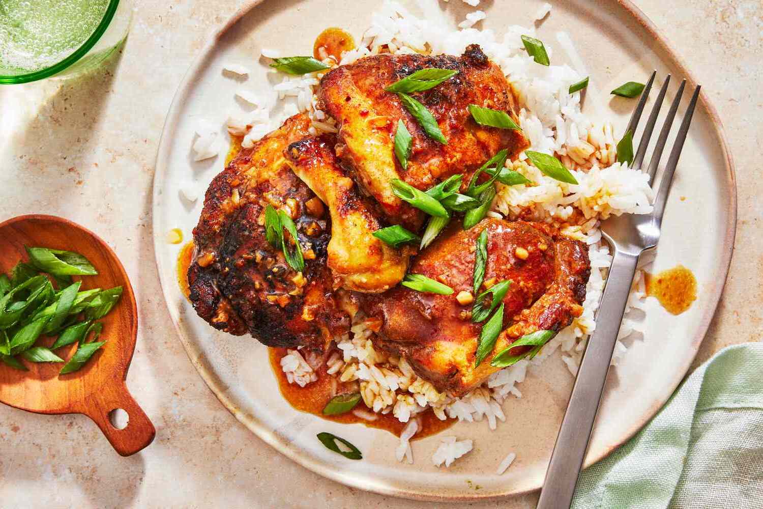 Honey-Glazed Garlic Chicken Thighs