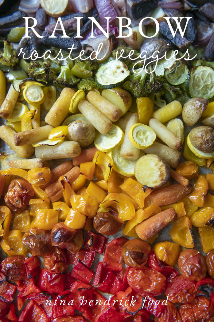 Herb-Crusted Chicken with Roasted Rainbow Vegetables