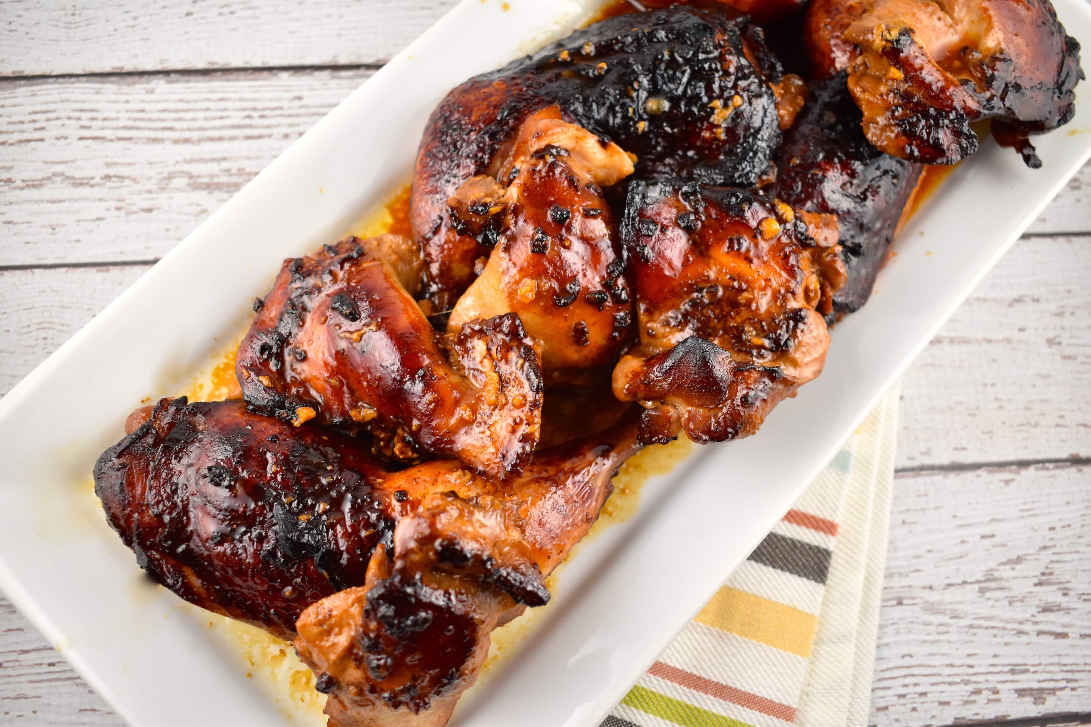 Honey-Soy Glazed Chicken with Sesame-Ginger Vegetables