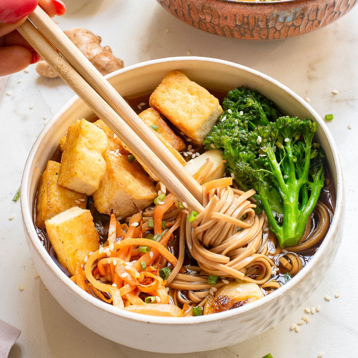 Handmade Soba Noodles with Miso Broth