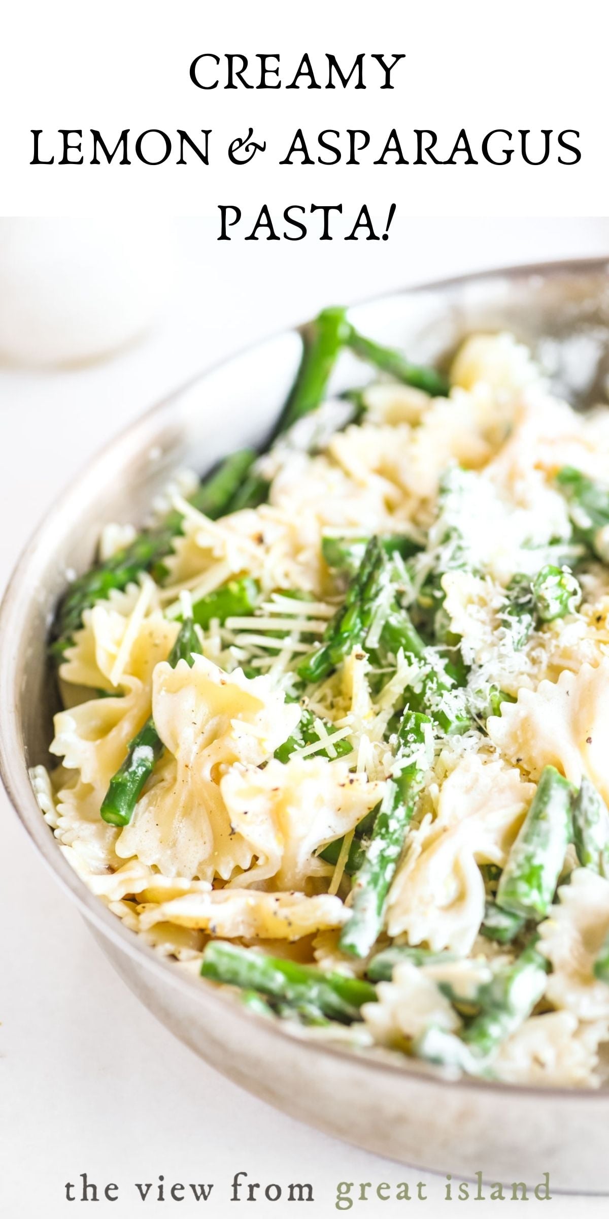 Creamy Lemon-Dill Pasta with Asparagus