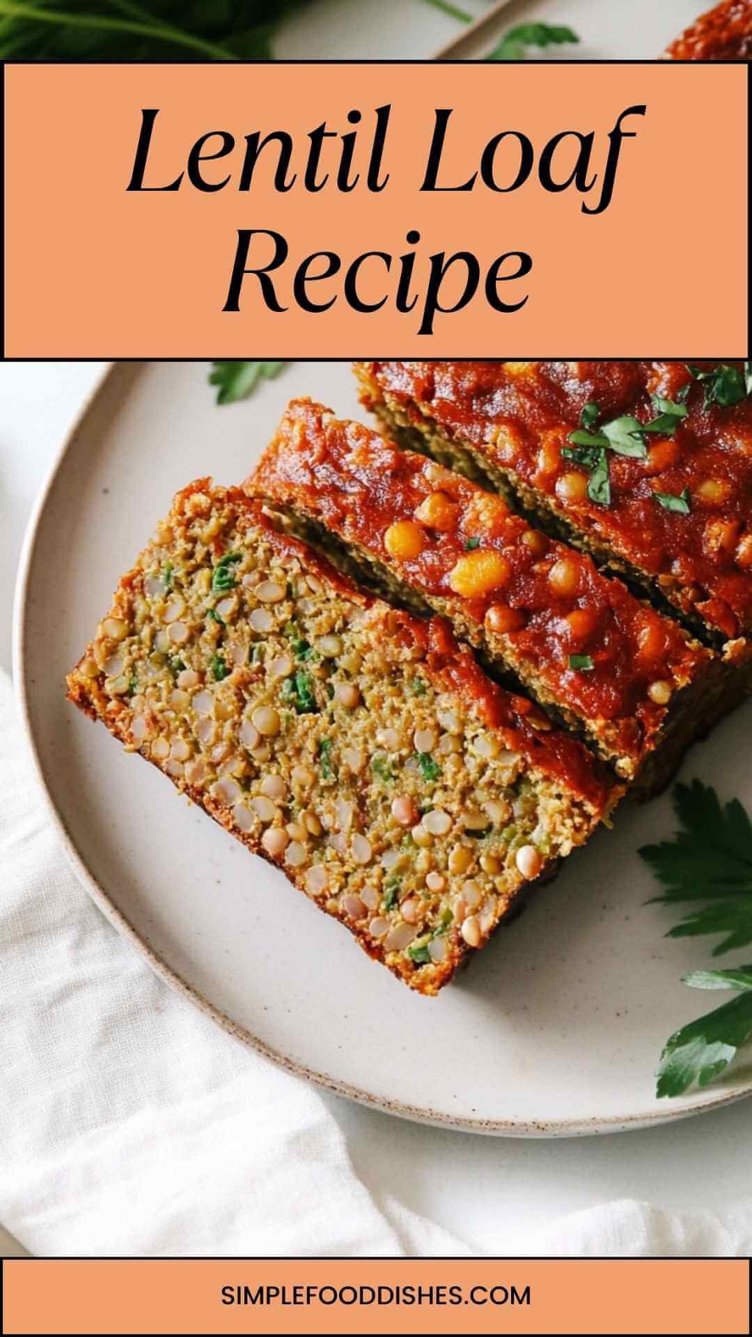 Maple-Glazed Lentil Loaf with Herb Crust