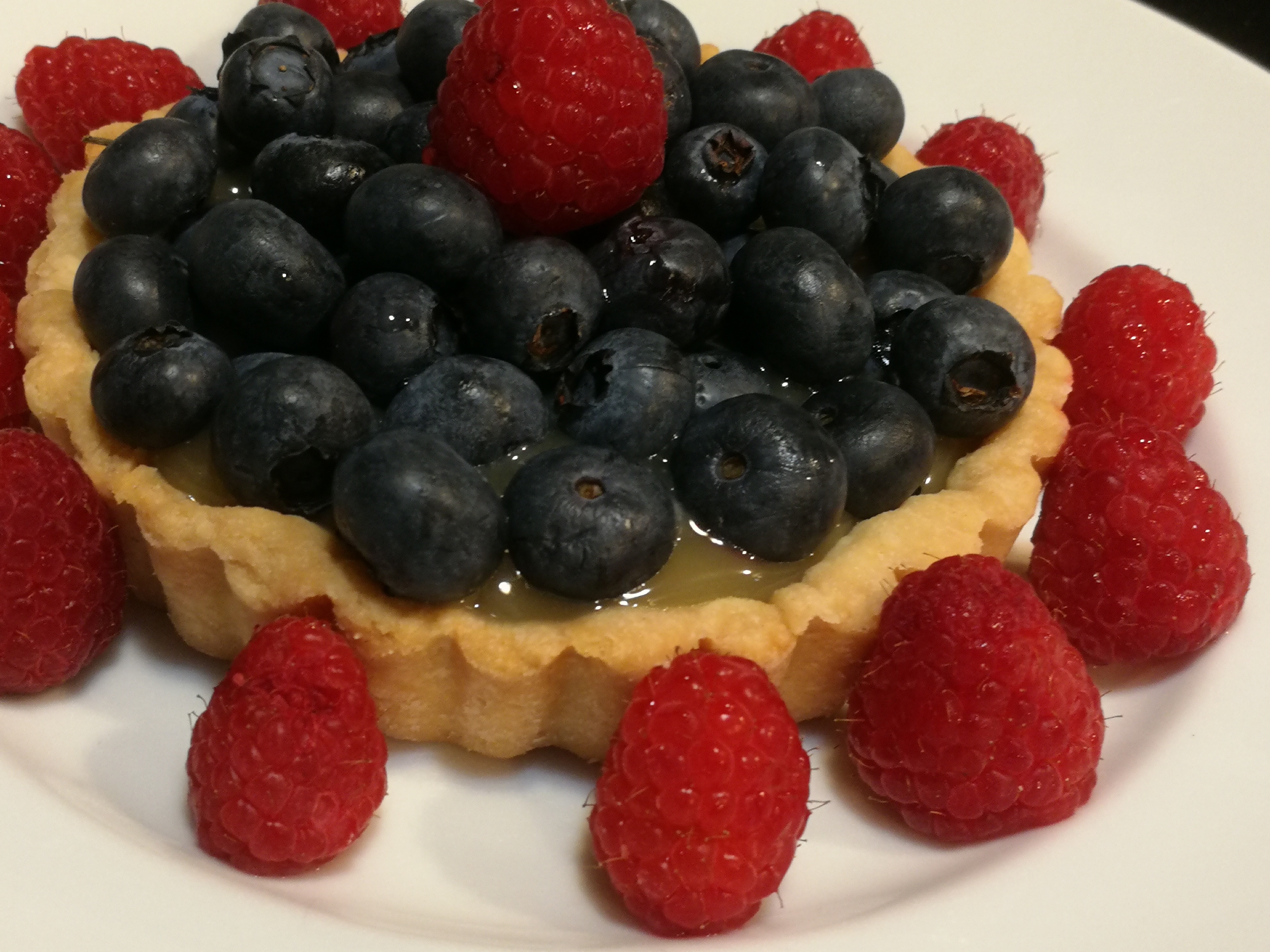 Half-Baked Lemon Blueberry Tart with Crumb Topping