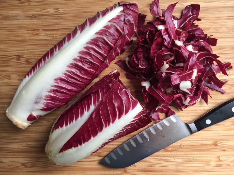 Caramelized Radicchio & Endive with Balsamic Glaze and Walnut Crust