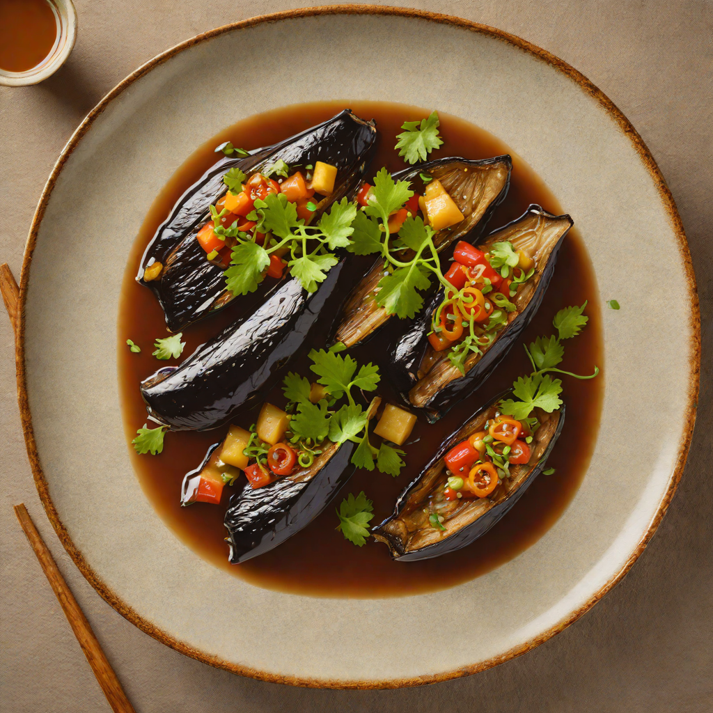 Kaiseki-Style Simmered Eggplant with Yuzu Kosho