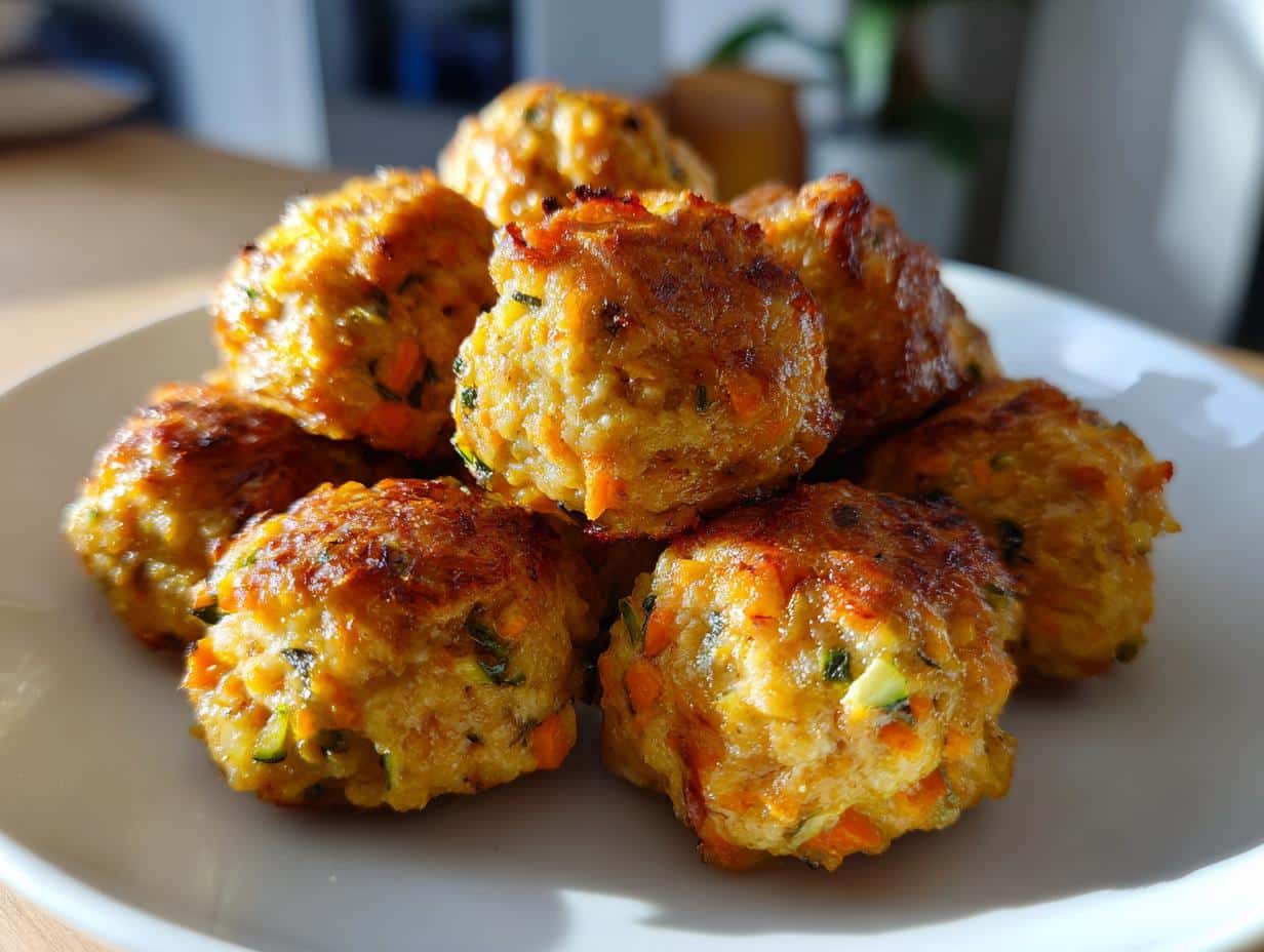 Crispy Mini Chicken & Hidden Veggie Meatballs