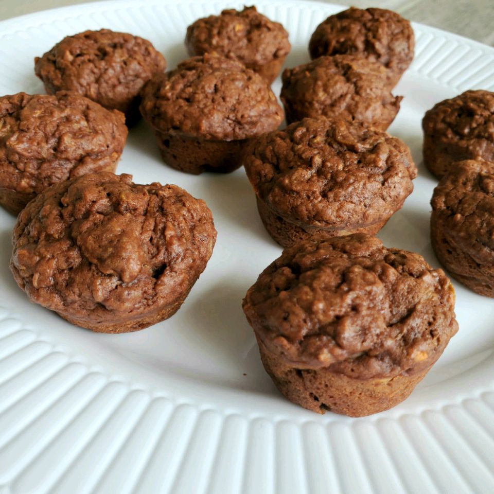 Carrot & Spinach Zucchini Brownie Bites