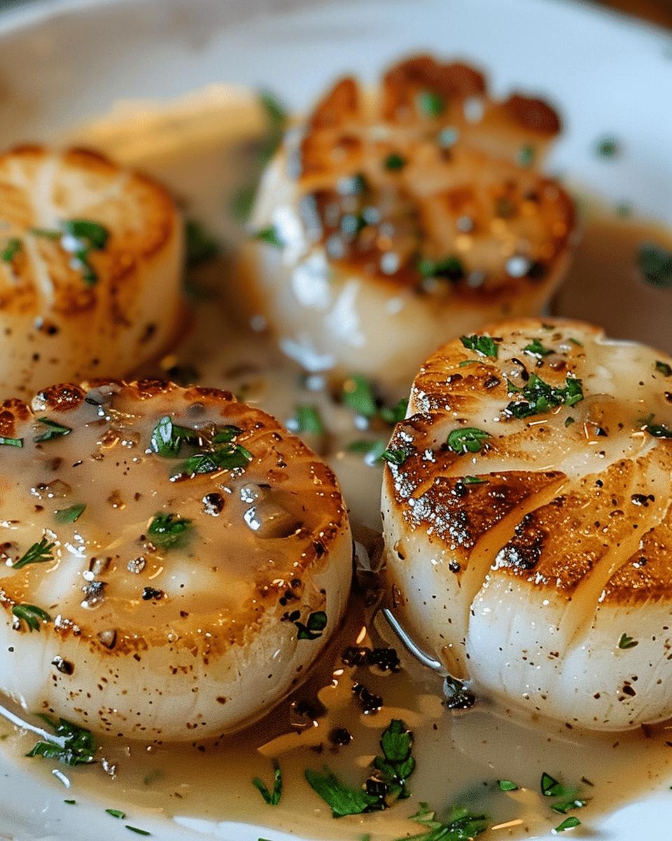 Serious Pan-Seared Scallops with Brown Butter & Sage