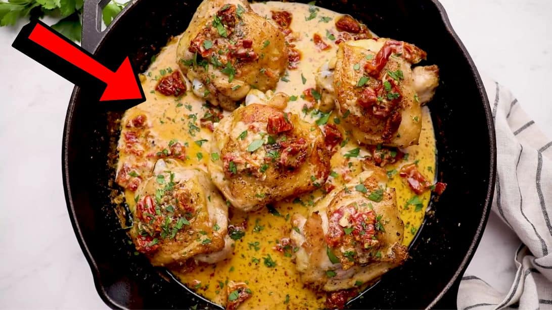 Marry Me Chicken Skillet with Lemon-Herb Crust