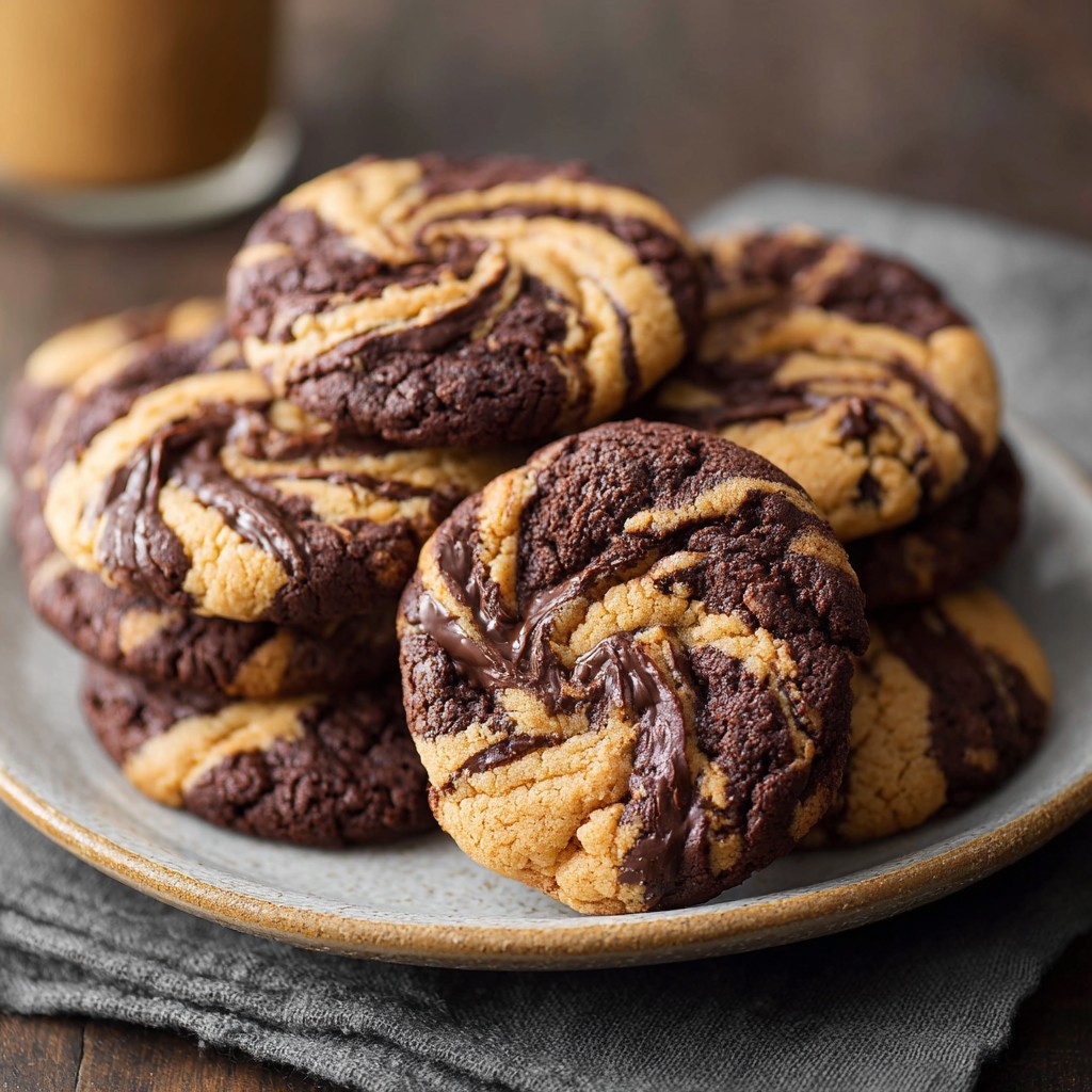 No-Bake Chocolate-Peanut Butter Swirl Bites