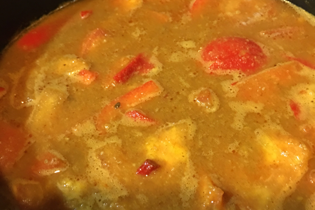 Vegetable and Chickpea Curry with Coconut Milk
