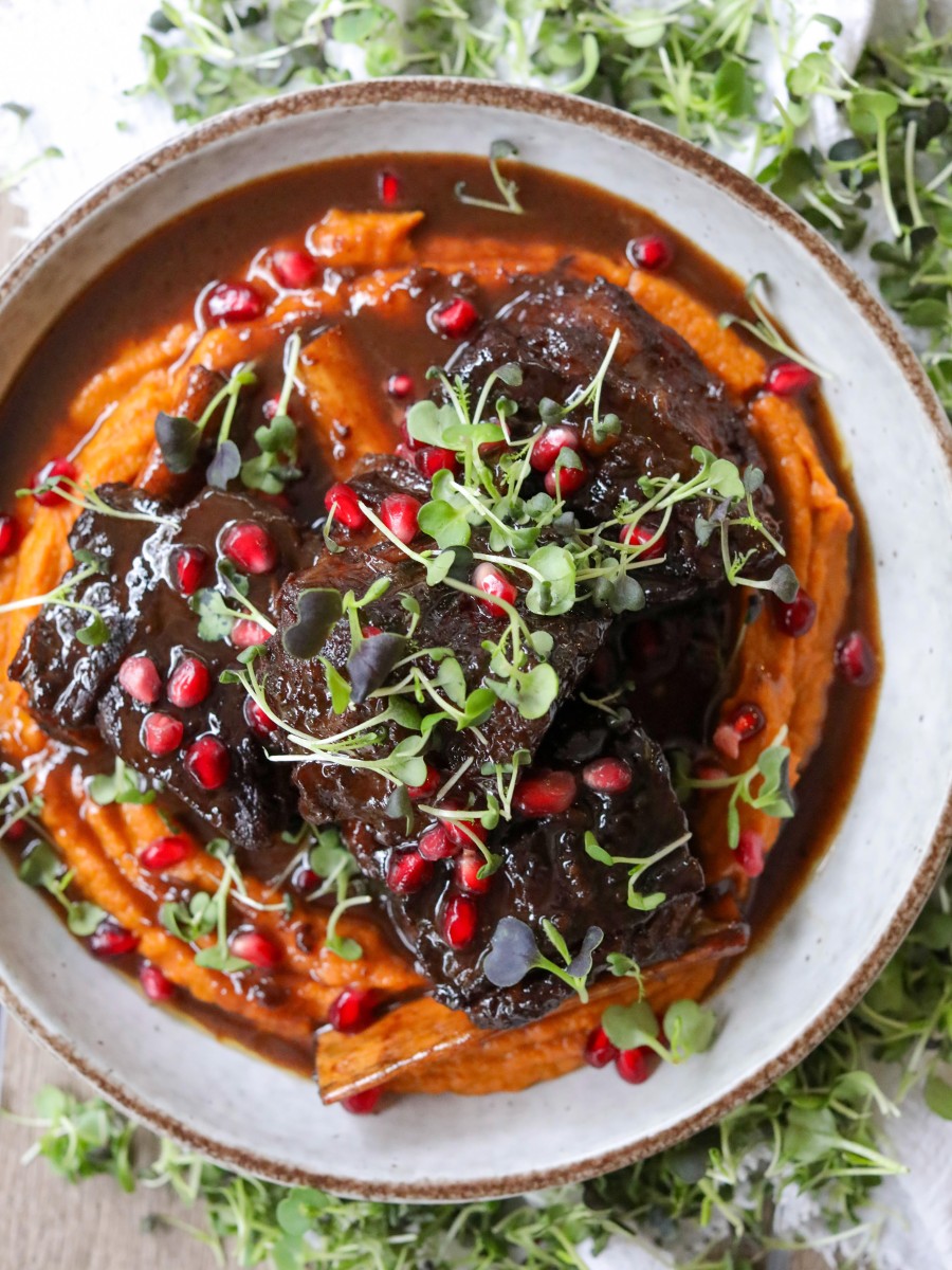 True-Hearted Slow-Braised Short Ribs with Heritage Root Veggies