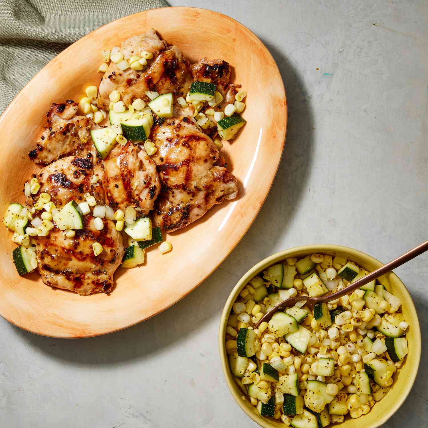 Dutch-Style Grilled Chicken with August Corn & Zucchini