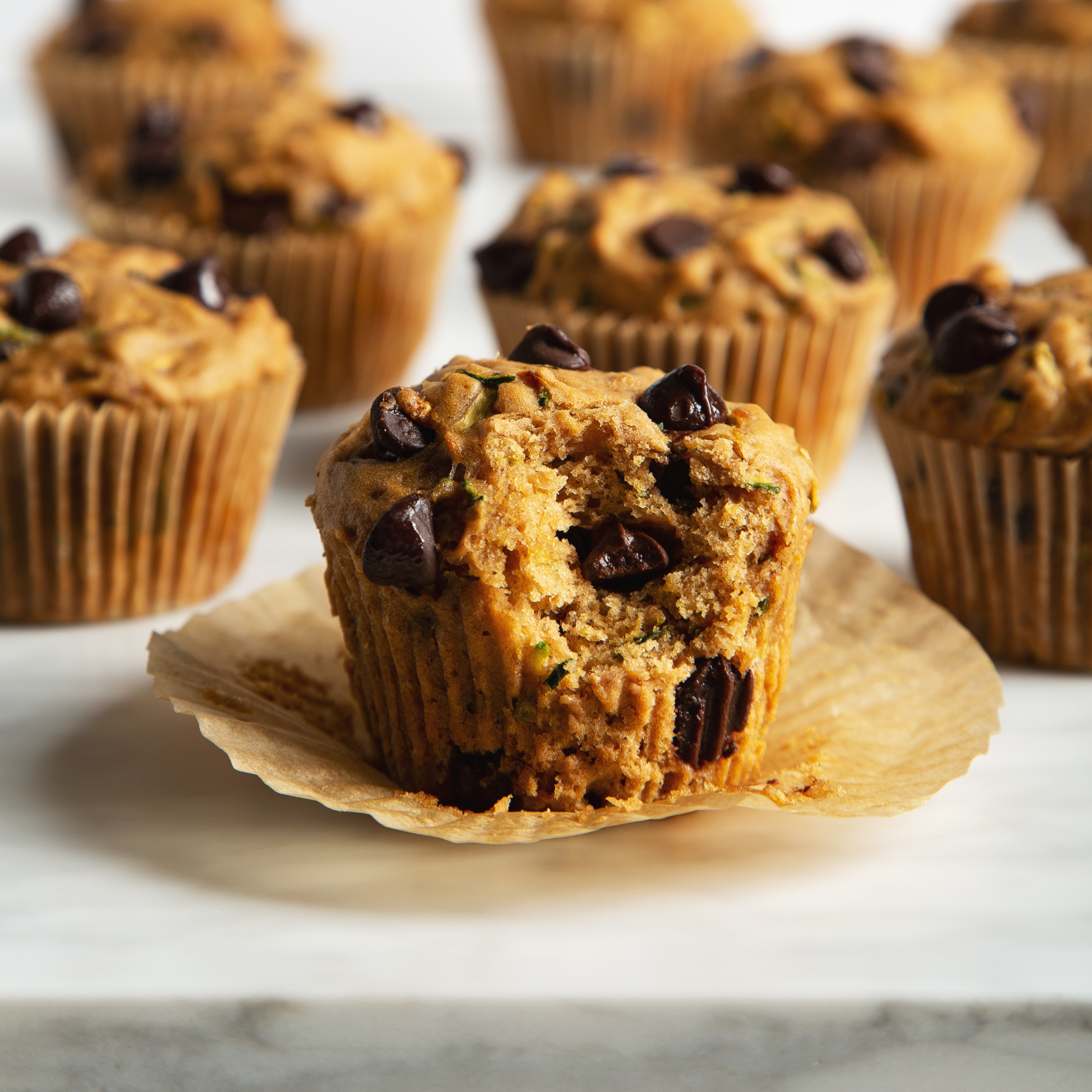 Chocolate Zucchini Muffins (Vegan)
