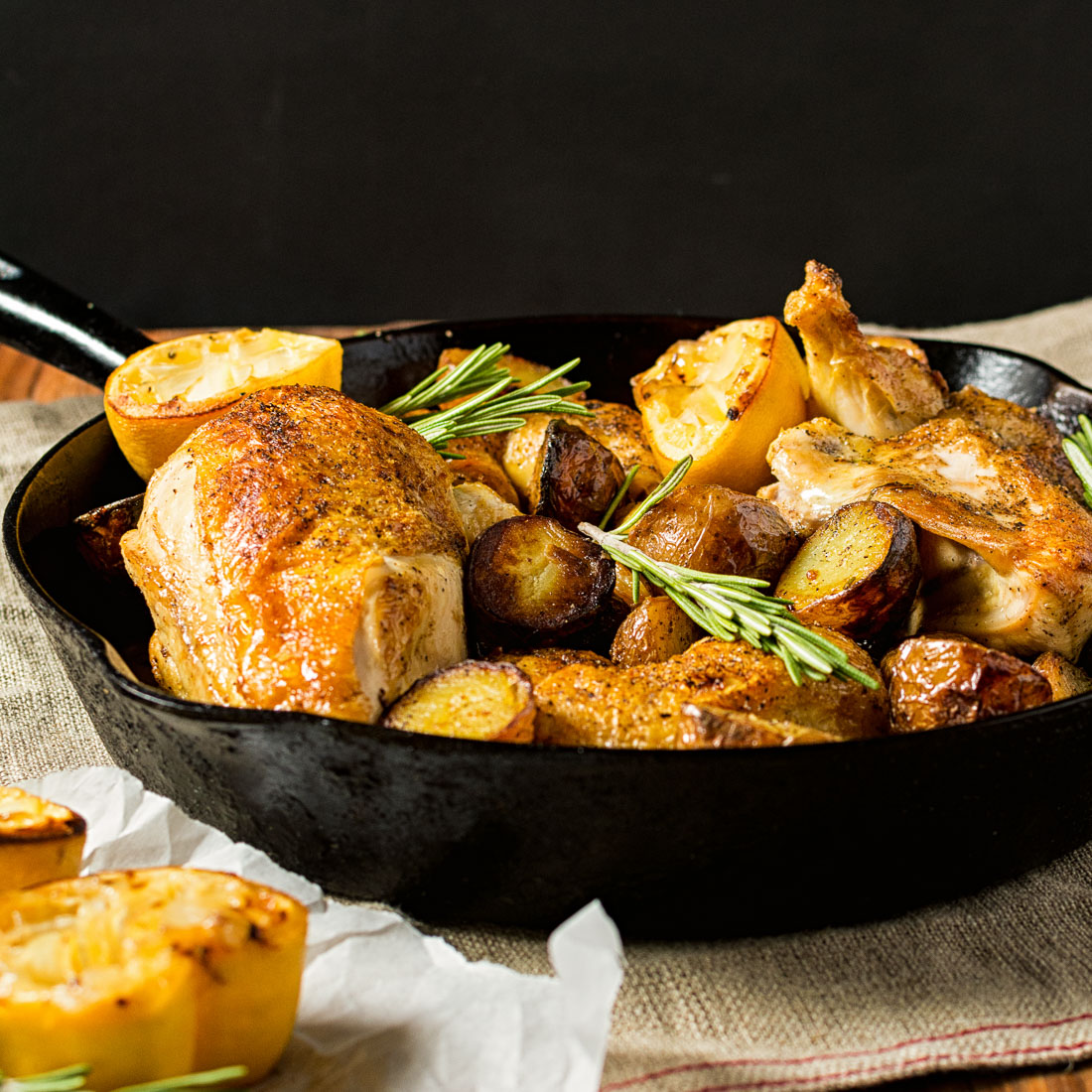 Lavender-Infused Rosemary Chicken with Lemon Herb Veggies