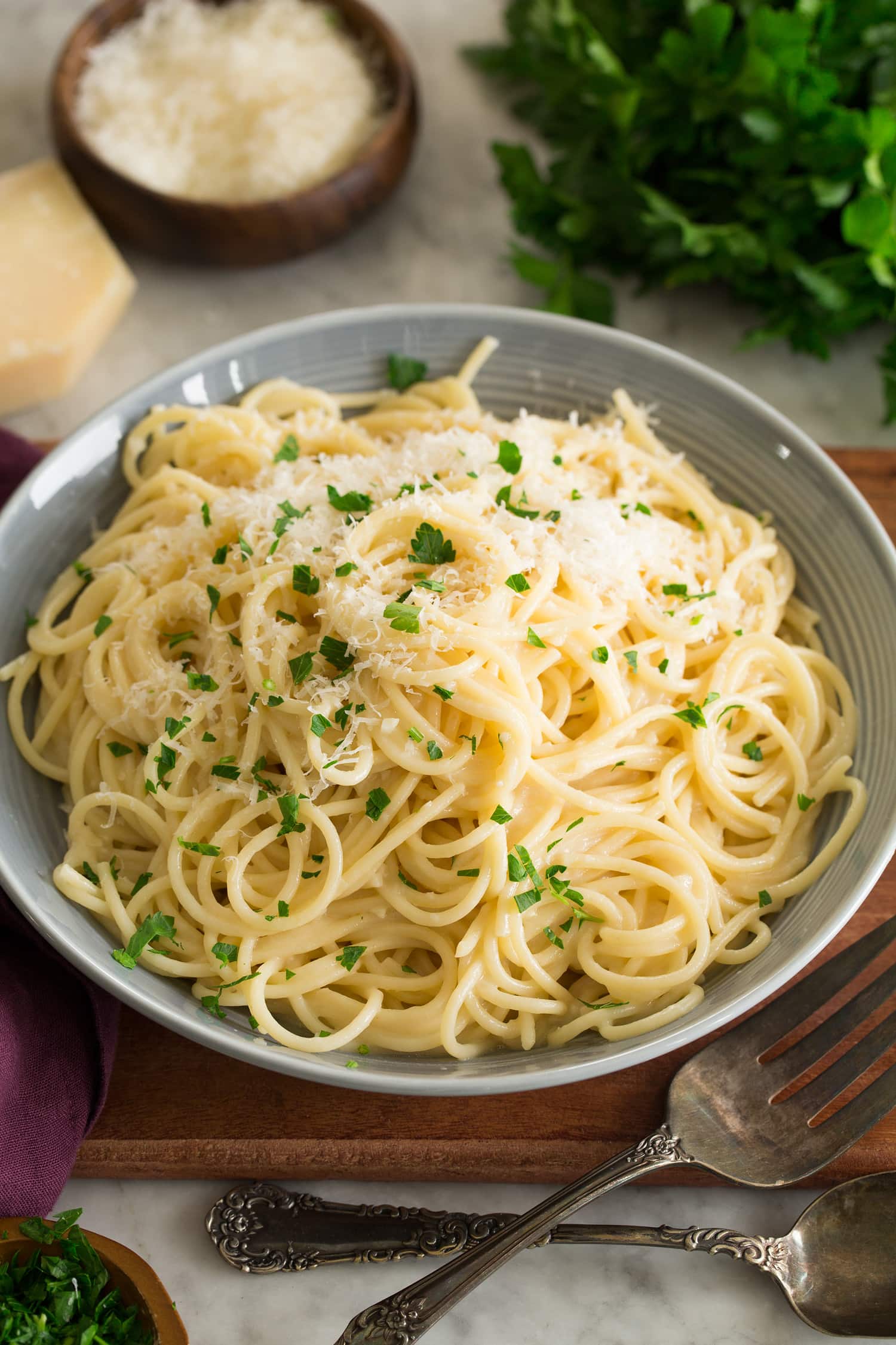 Simple Garlic Parmesan Pasta