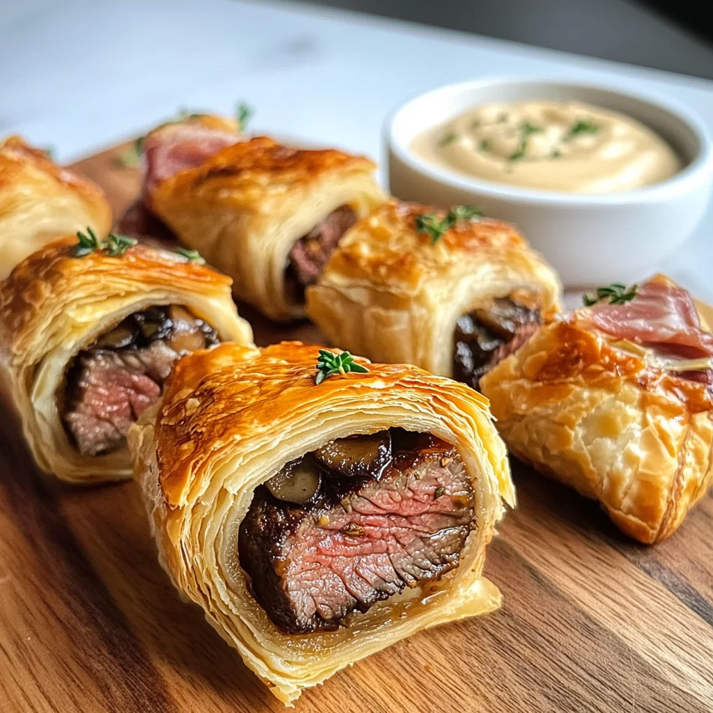 Prosciutto & Dijon Beef Wellington Bites