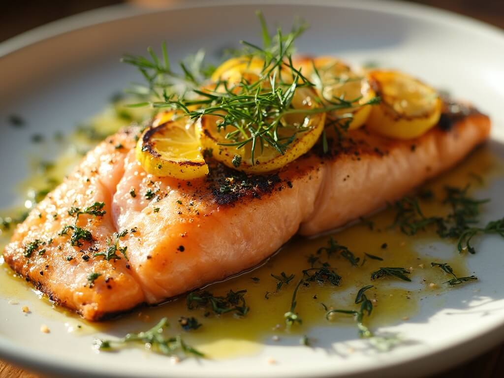 Keto Lemon-Dill Baked Salmon with Crispy Asparagus