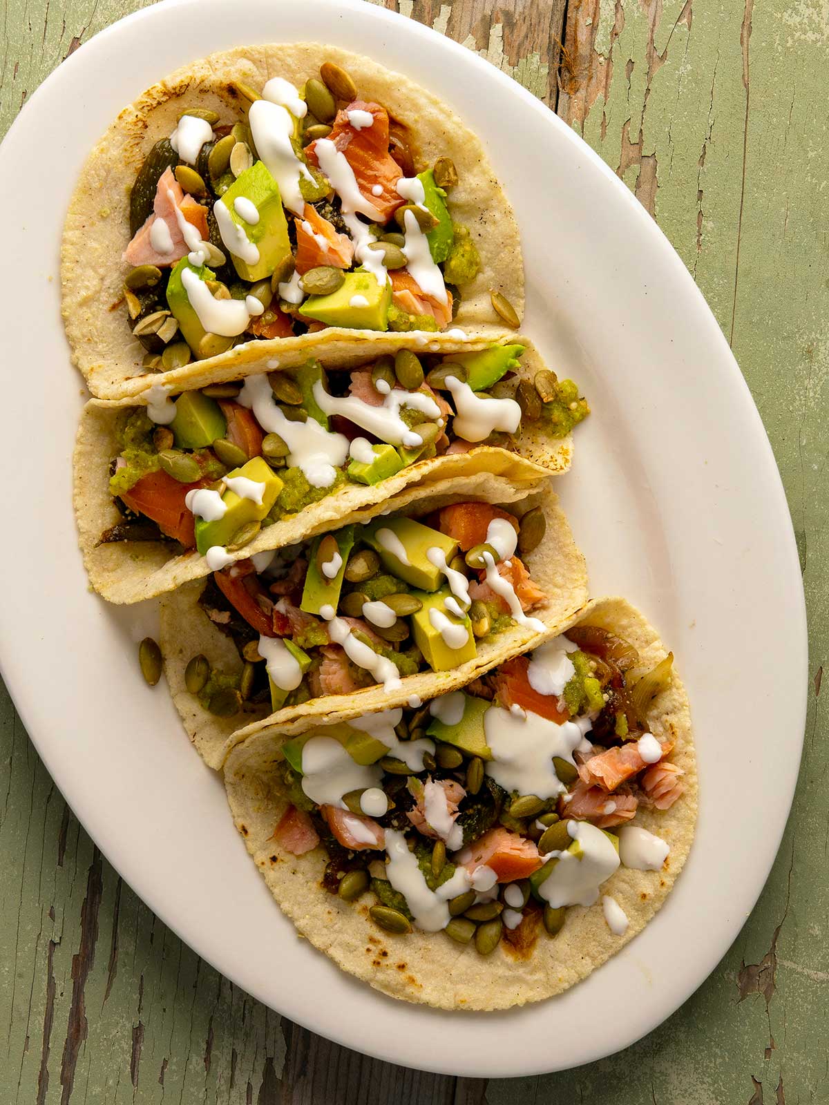 Cisco Kid's Smoked Salmon Tacos