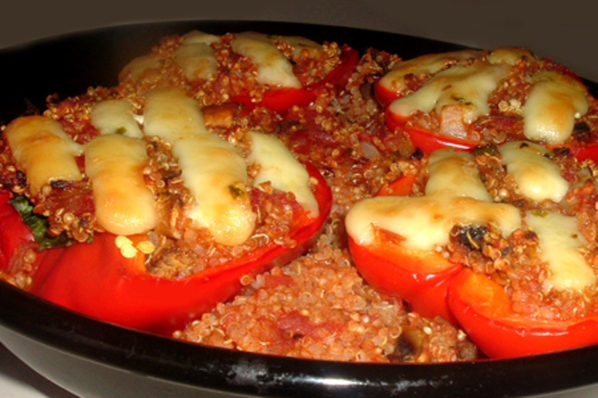 Furni-Style Stuffed Bell Peppers with Quinoa