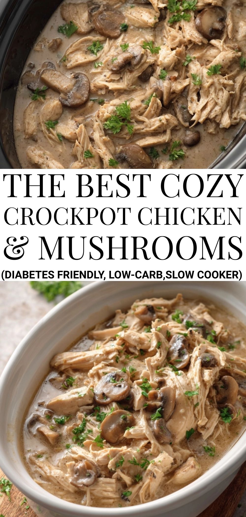 Creamy Slow-Cooker Chicken and Mushroom Stew