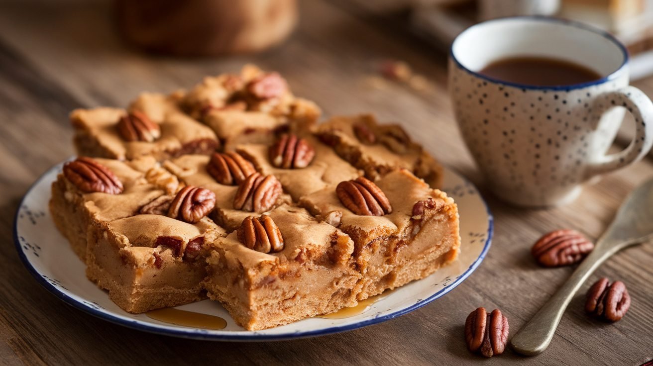 5-Ingredient Maple Pecan Blondies