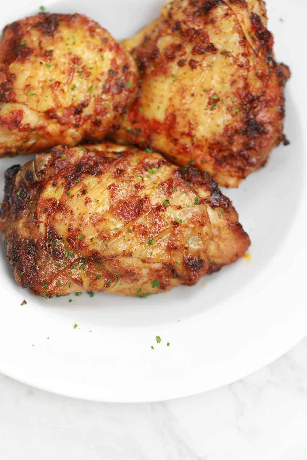 Translunar Chili Rub Chicken Thighs with Moonrock Veggies