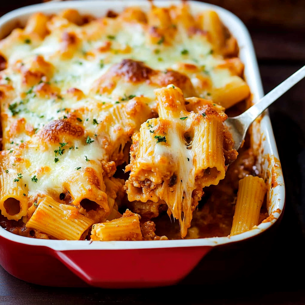 Authentic Italian Rigatoni Baked Pasta