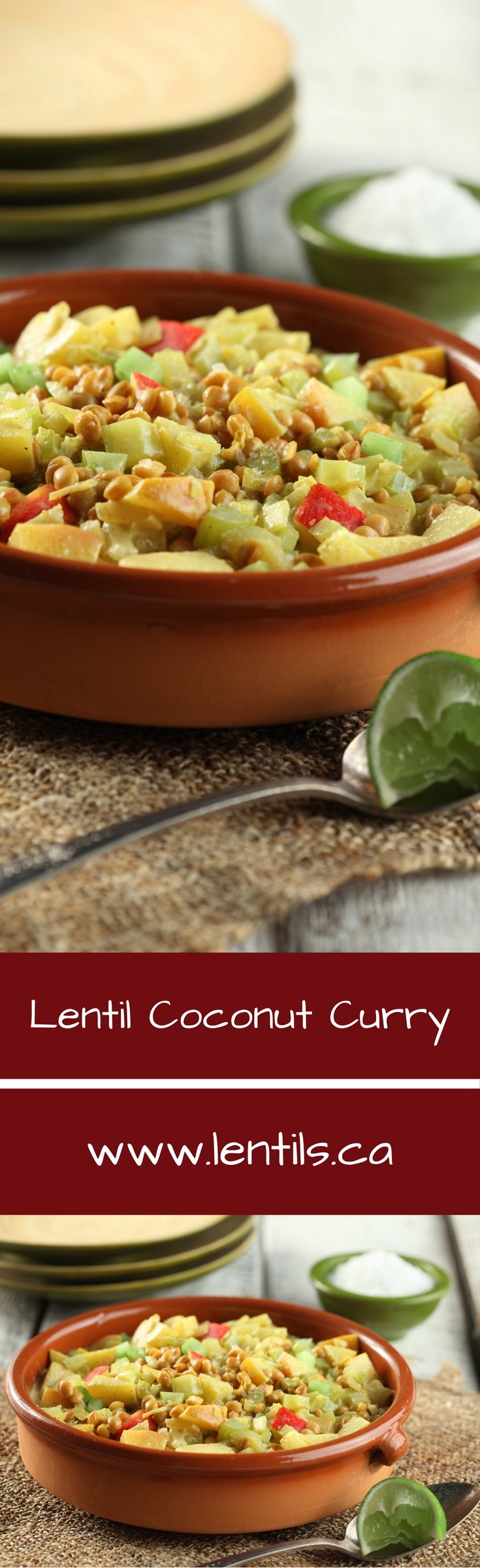 Half-Portion Coconut Curry Lentils with Cilantro