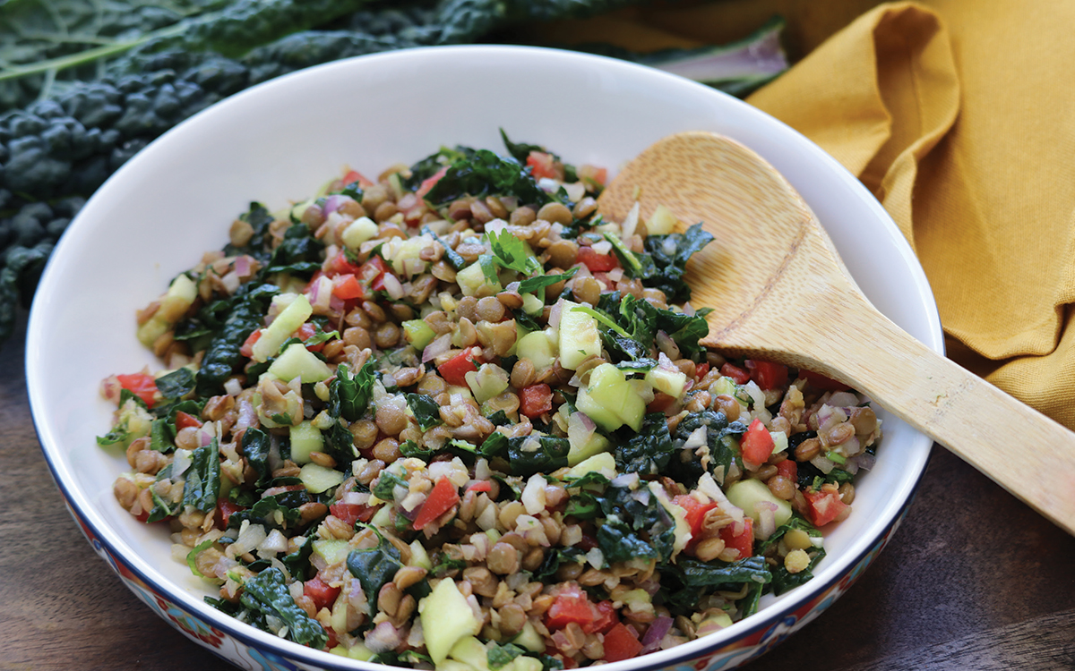 Harvest Grain & Lentil Salad with Lemon-Herb Dressing