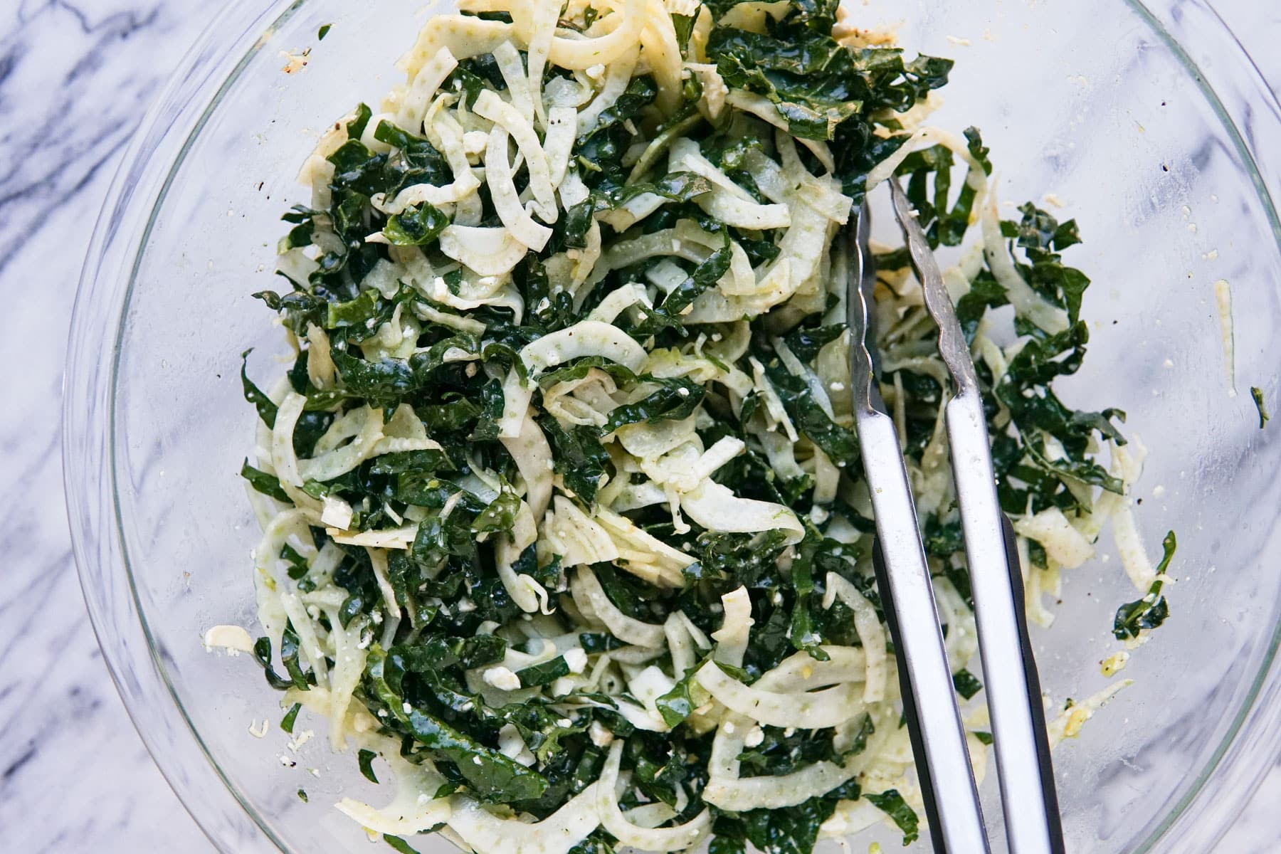 Kale & Fennel Bean Salad with Lemon-Herb Dressing