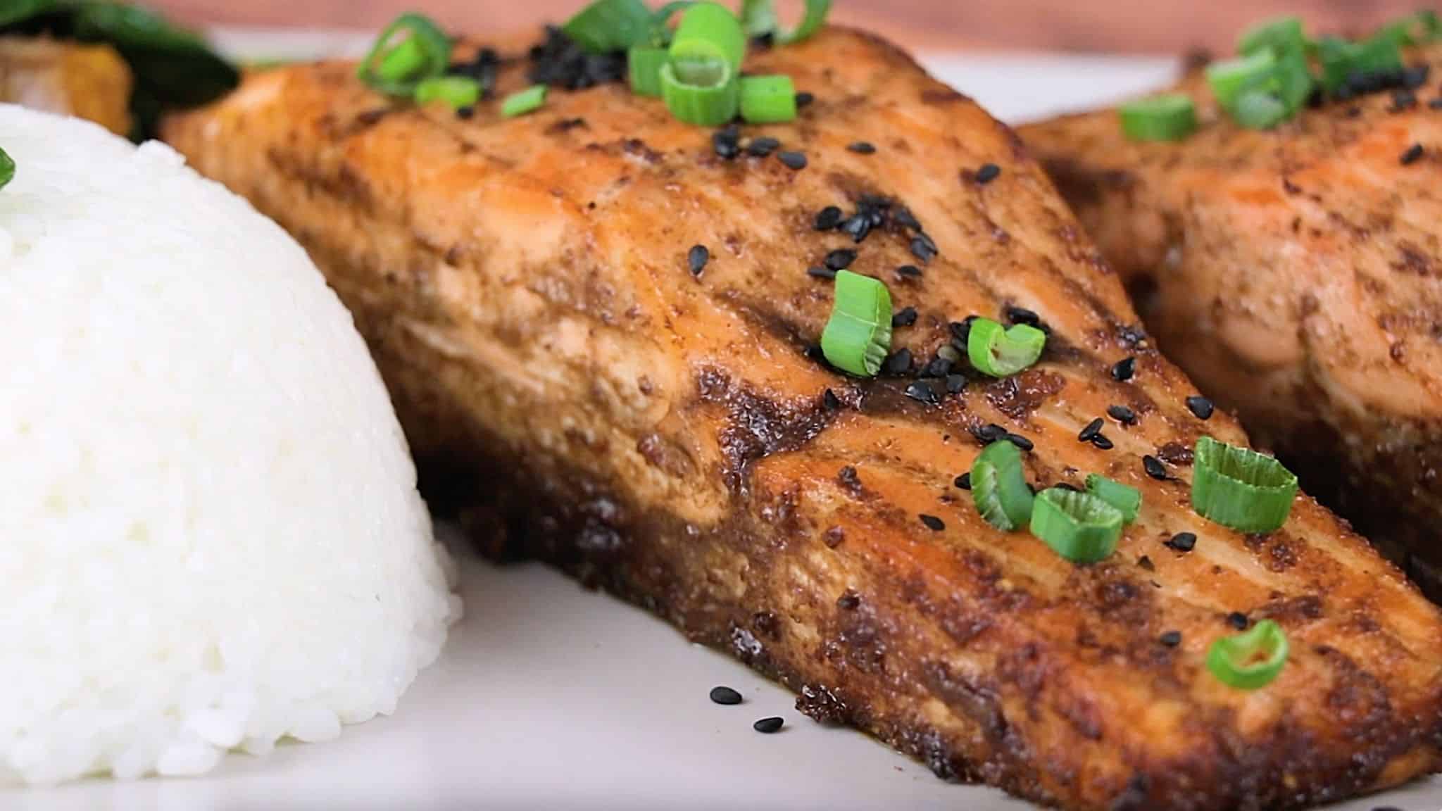 Miso-Glazed Salmon with Asparagus