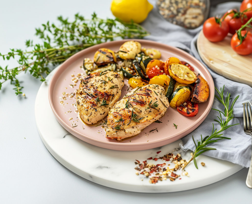 Lemon-Herb One-Pan Chicken with Roasted Veggies