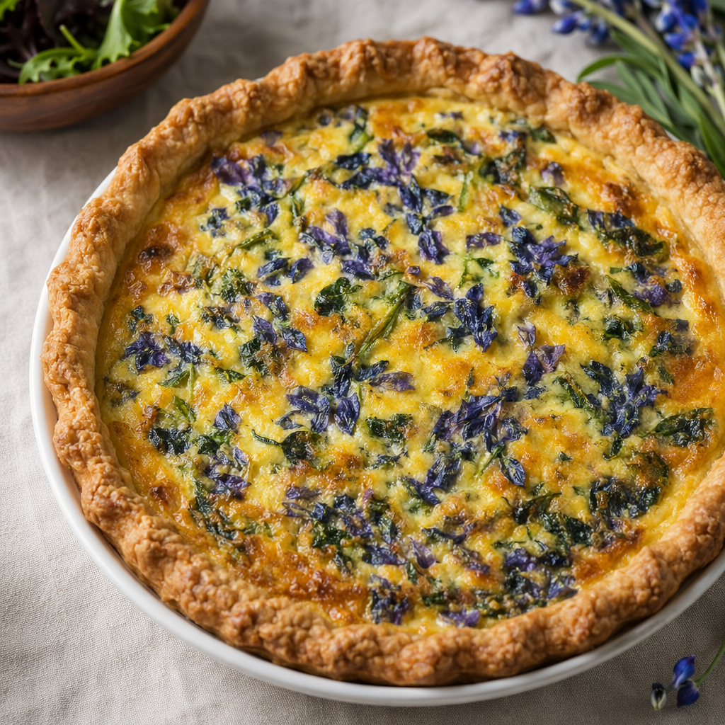 Texas Bluebonnet Quiche