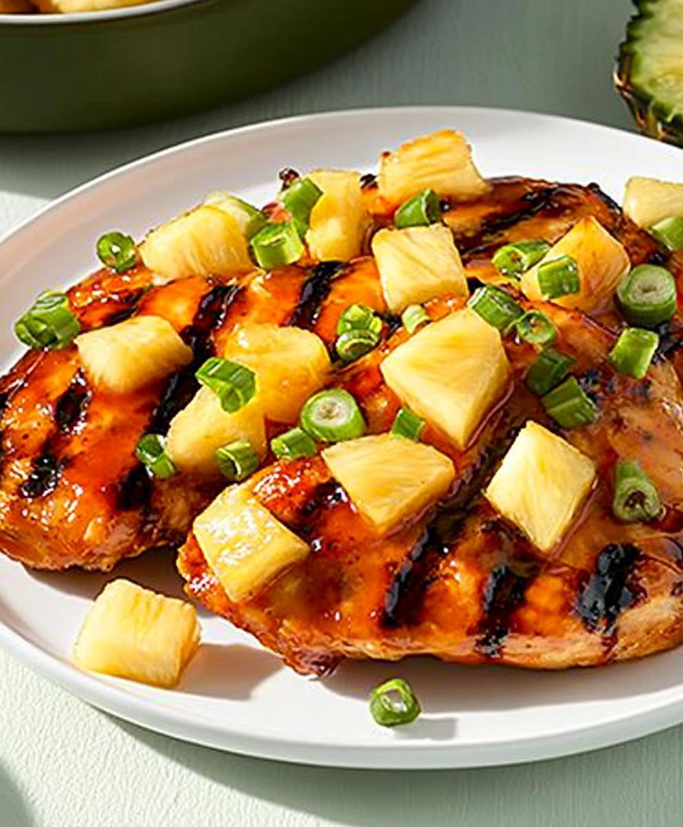 Hawaiian Pineapple-Glazed Chicken